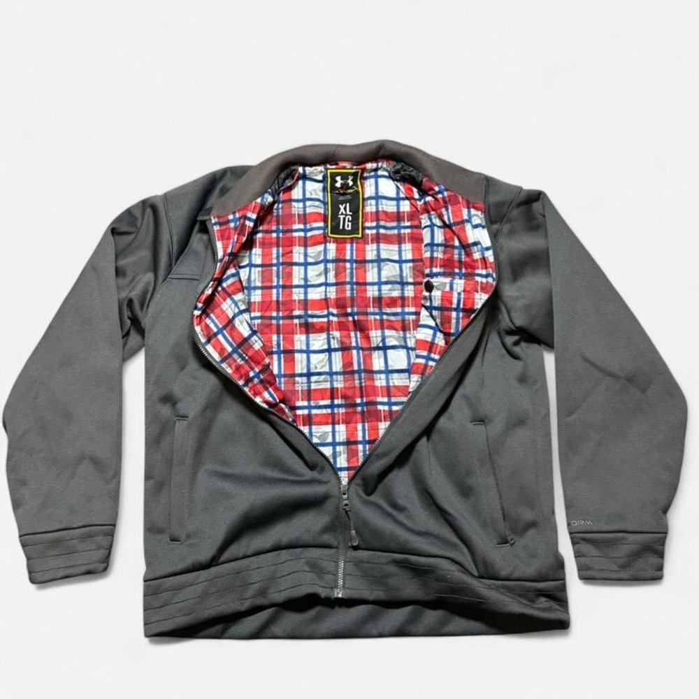 Under Armor Storm Full Zip Lined Jacket Grey Size… - image 3